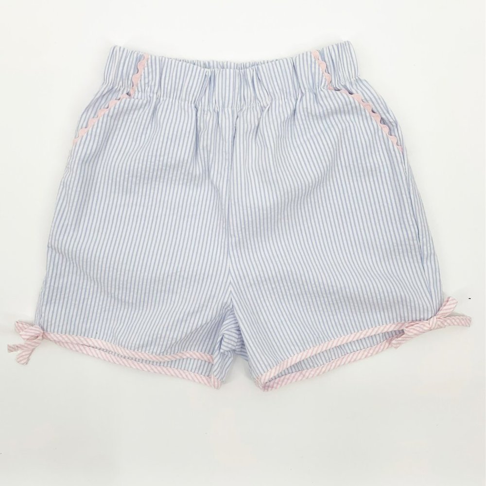 Lullaby Set Charlotte Cotton Seersucker Shorts Size 6